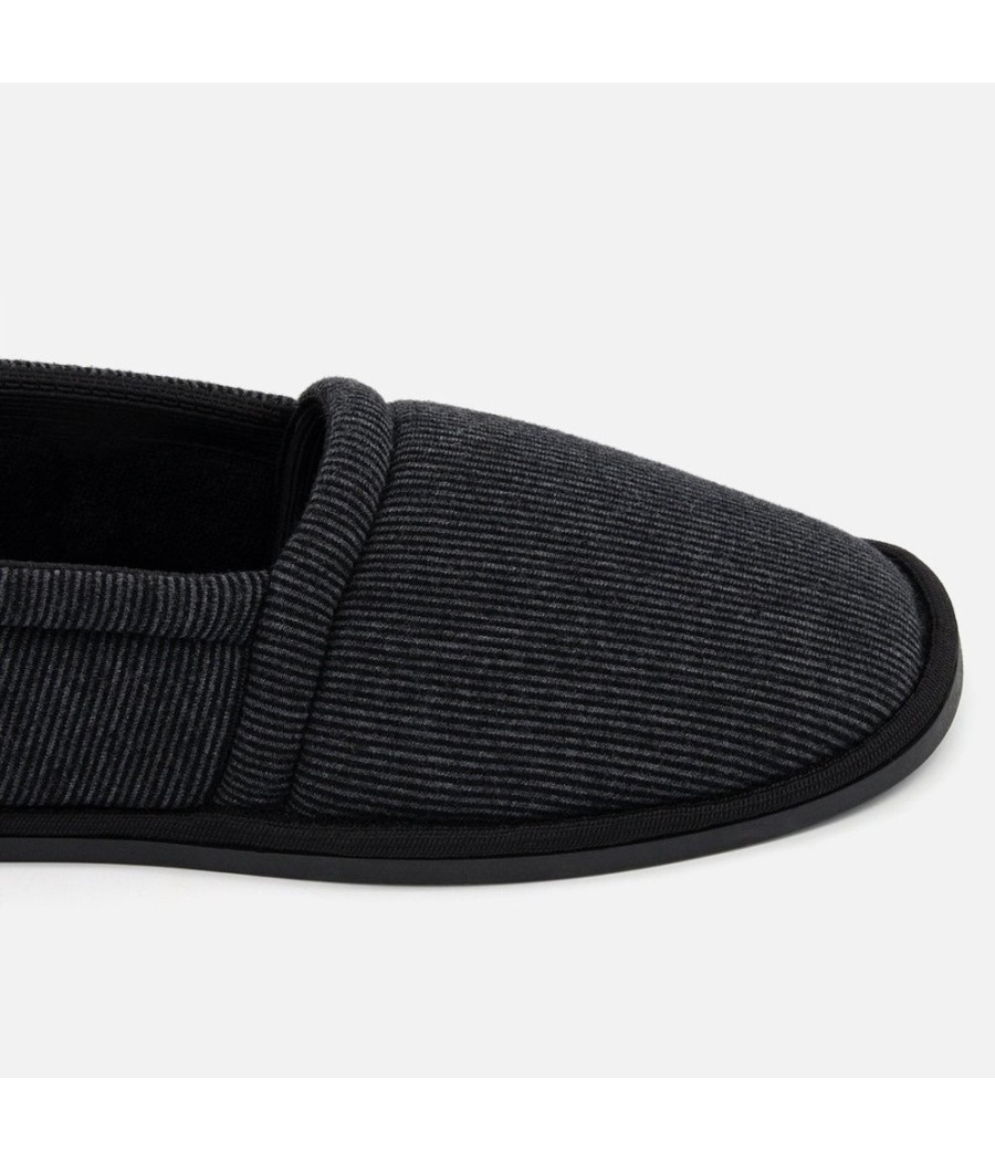 Corduroy Striped Slippers